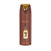 Profesionāla produkta fotogrāfija Lattafa Pride Eternal Oud dezodoranta pudelīte (200 ml), izceļot tās elegantu dizainu un augstākās kvalitātes zīmolu. Lattafa Pride kolekcija pret tīru, modern fons.