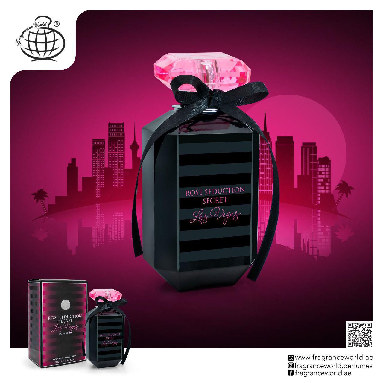 Fragrance World Rose Seduction Secret Lasvegasa parfimēts Ūdens Sievietēm 100ml