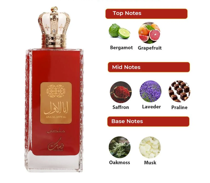Ana Al Awwal Malaki autors Nusuk EDP 100 ml