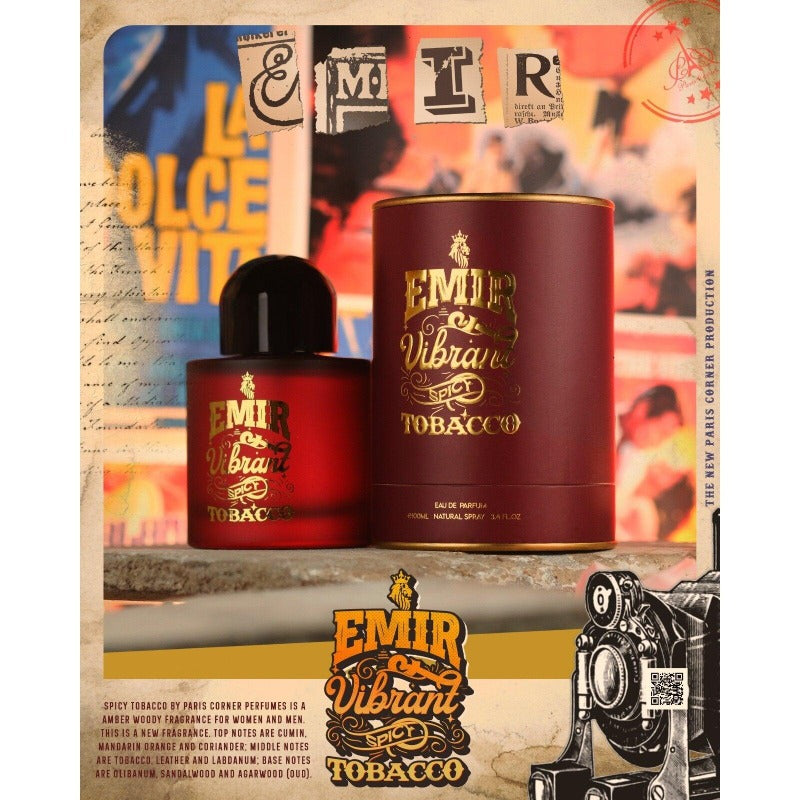 Emir Vibrant Spicy Tobacco parfimēts ūdens unisex 100ml - Royal smaržas EMIR Visi