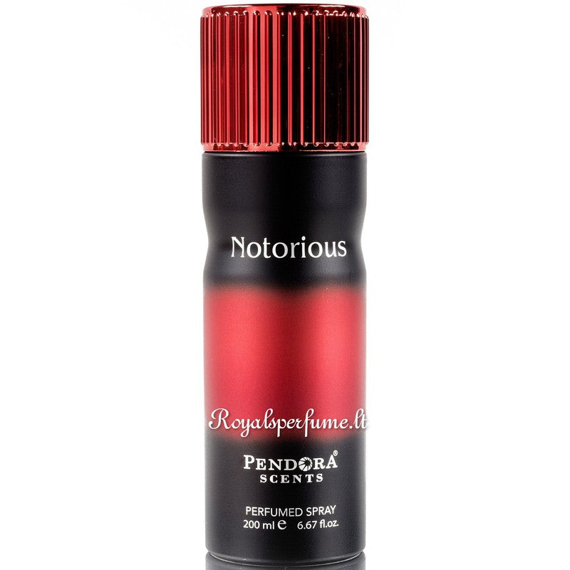 PENDORA SCENT Notorious parfimēts dezodorants vīriešiem 200ml - Royal smaržas PENDORA SCENT Dezodoranti